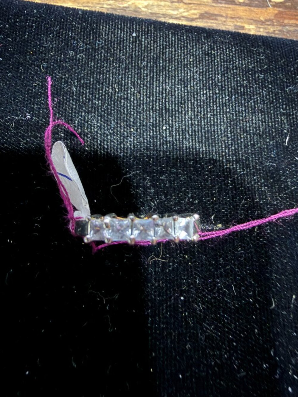 Tanzanite set in sterling silver Size 7